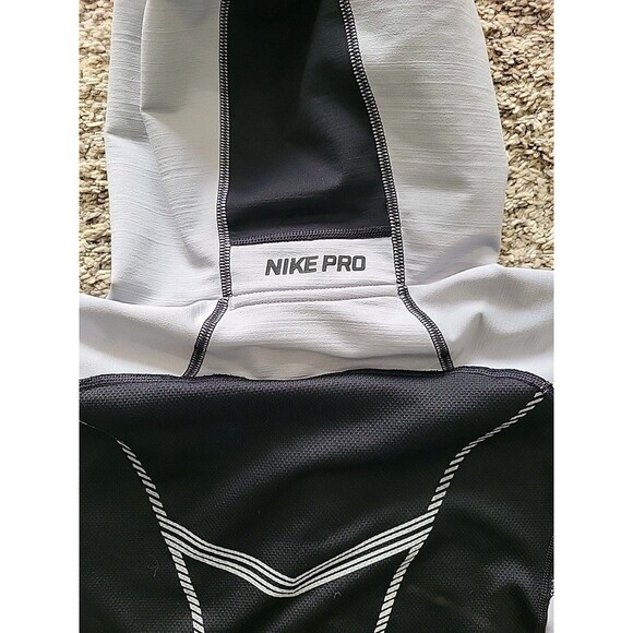 NIKE PRO DRI FIT PULLOVER HOODIE HOODED SWEATSHIRT Boys L Reflective Thumbholes - Picture 16 of 16